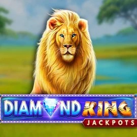 Diamond King Jackpots by SpinPlay Games, showcased at wild-hub.eu.com – game logo