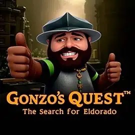 Gonzo's Quest slot logo by NetEnt at WildHub Casino