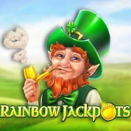 Rainbow Jackpots slot visual from Red Tiger Gaming available on wild-hub.eu.com