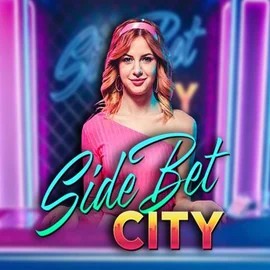 Side Bet City slot logo by Evolution at WildHub Casino